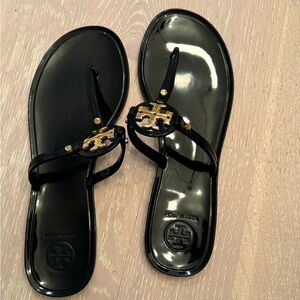 Mini Miller Jelly Thong Sandals black